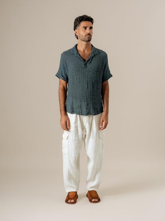 Camicia Colombia Garza Uffizi Blu24 CAMICIA COLOMBIA garza uffizi 280 Bottega Di Brunella 