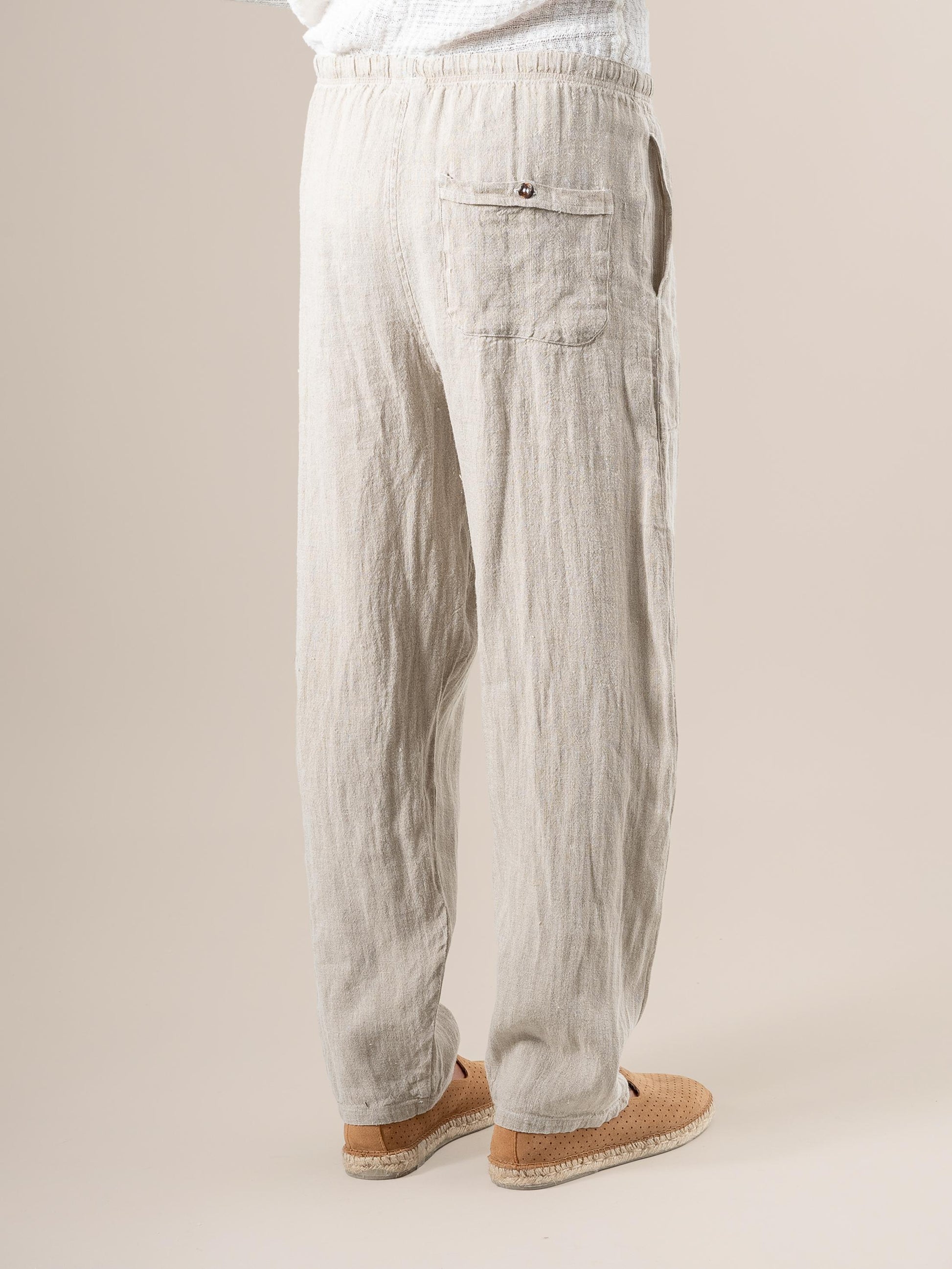 Pantalone Paolo Tela Country Naturale PANTALONE PAOLO tela country 12 Bottega Di Brunella 