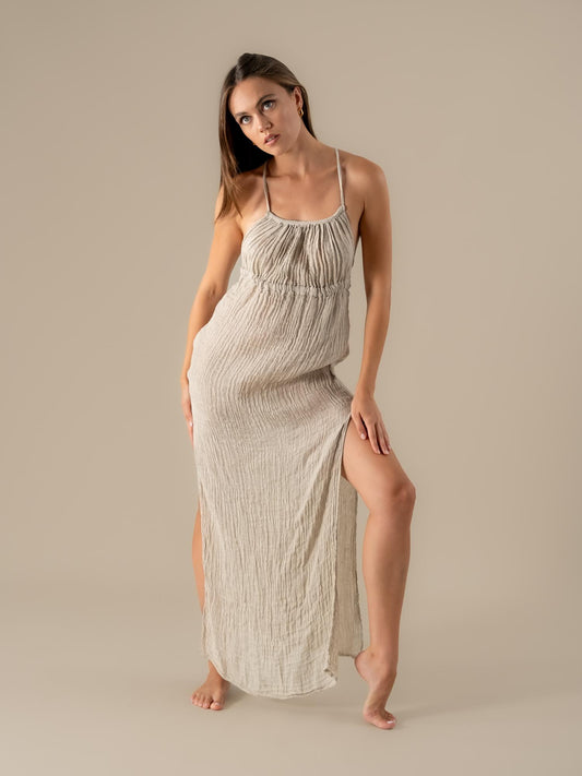 Vestito Sahara Cairo Naturale VESTITO SAHARA cairo 12 Bottega Di Brunella 