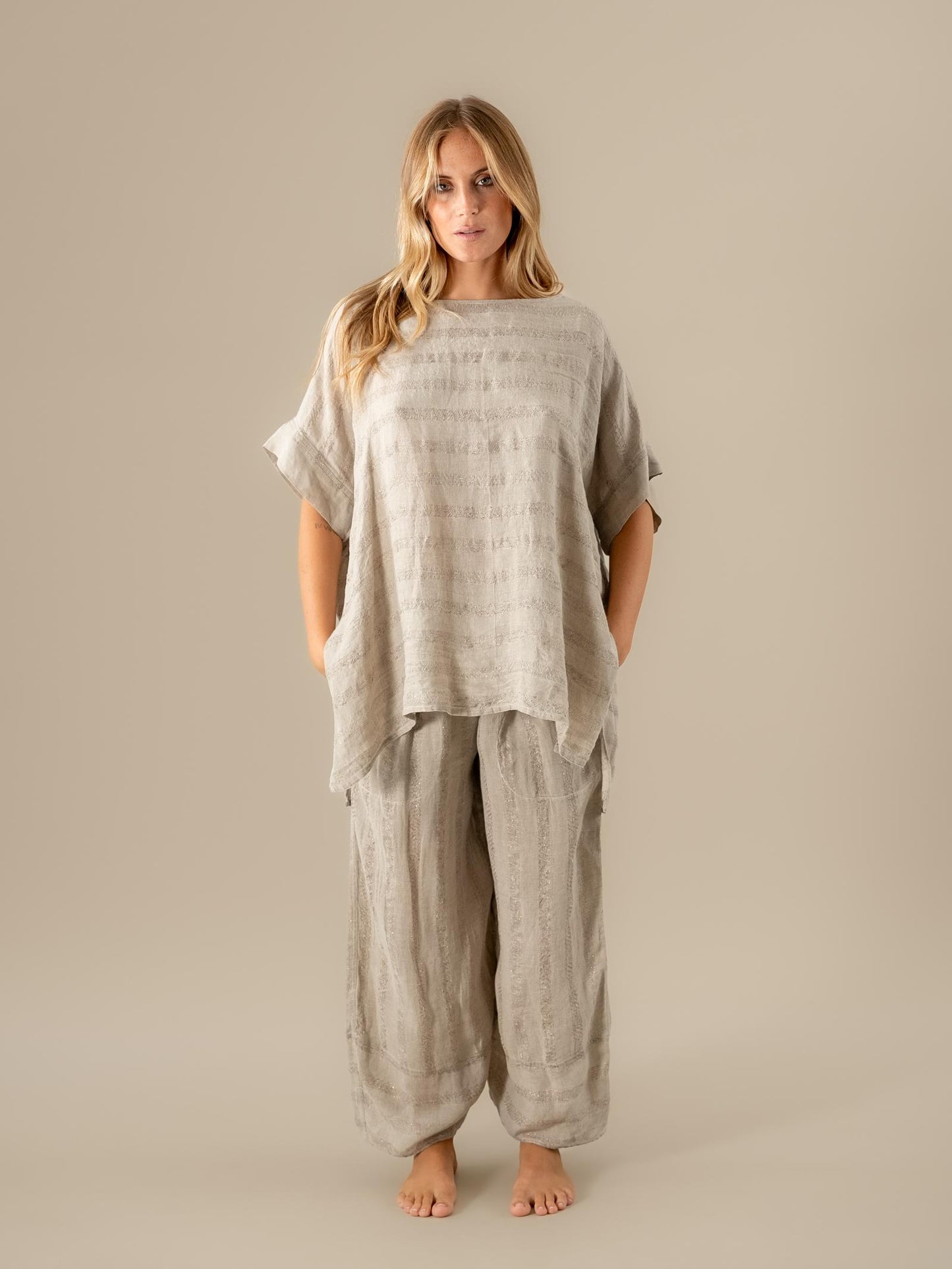 Camicia Pneuma Riga Luxor Naturale CAMICIA PNEUMA riga luxor 12 Bottega Di Brunella 