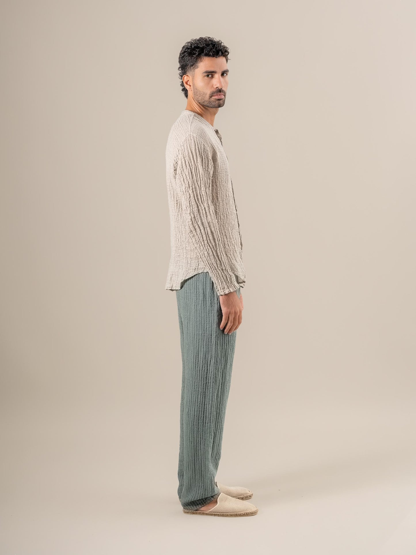 Camicia Marco Garzata Naturale CAMICIA MARCO garzata 12 Bottega Di Brunella 