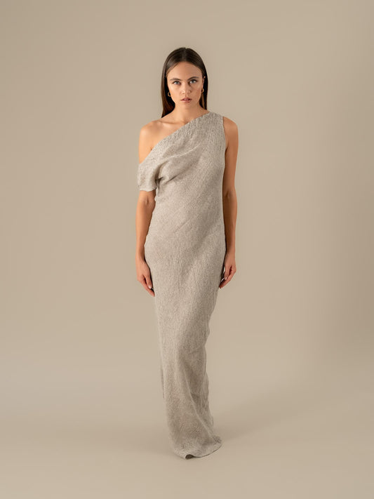 Vestito Cleopatra Tela Luxor Naturale VESTITO CLEOPATRA tela luxor 12 Bottega Di Brunella 