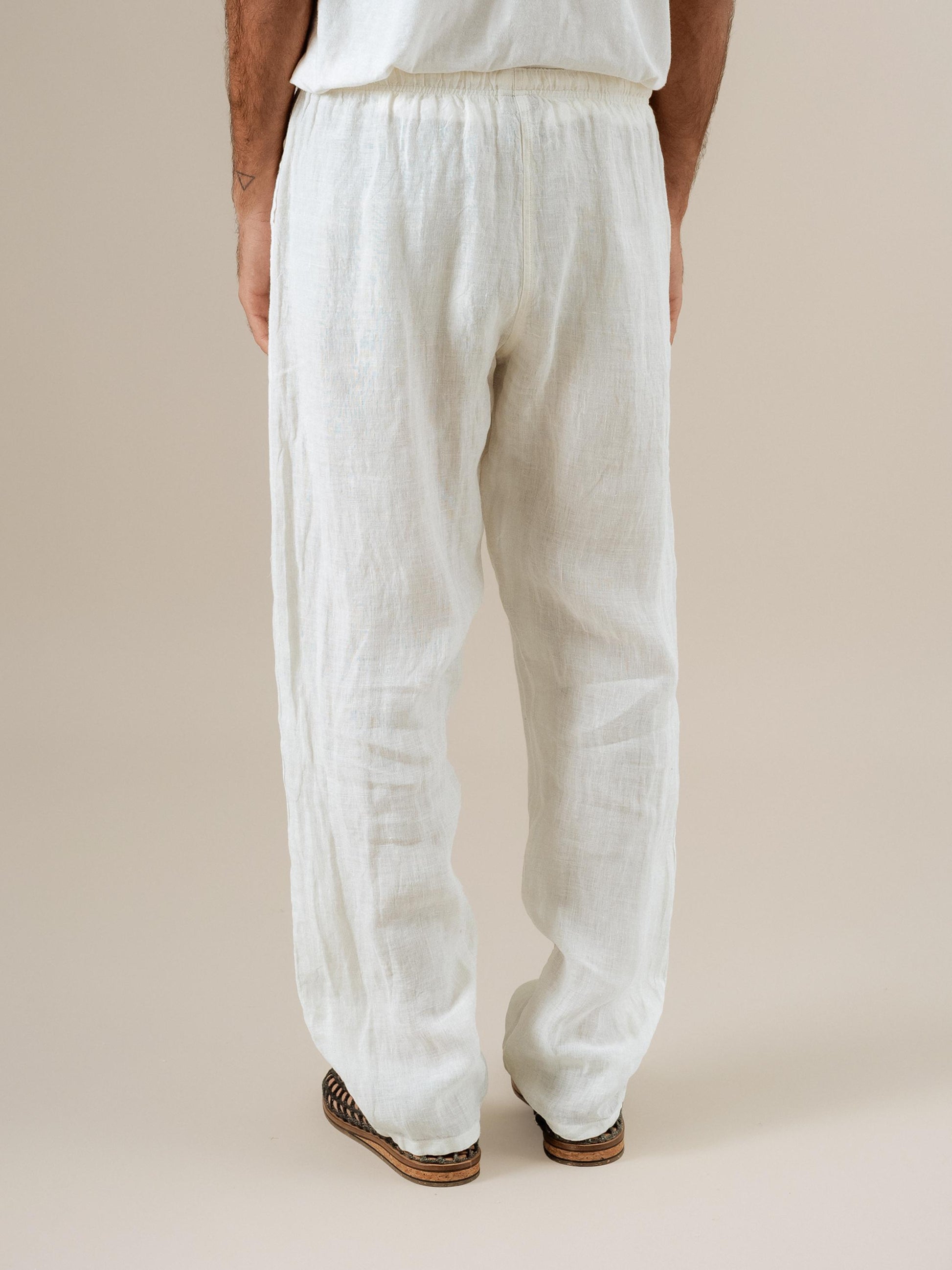 Pantaloni Amalfi Battista Latte PANTALONE AMALFI battista 33 Bottega Di Brunella 