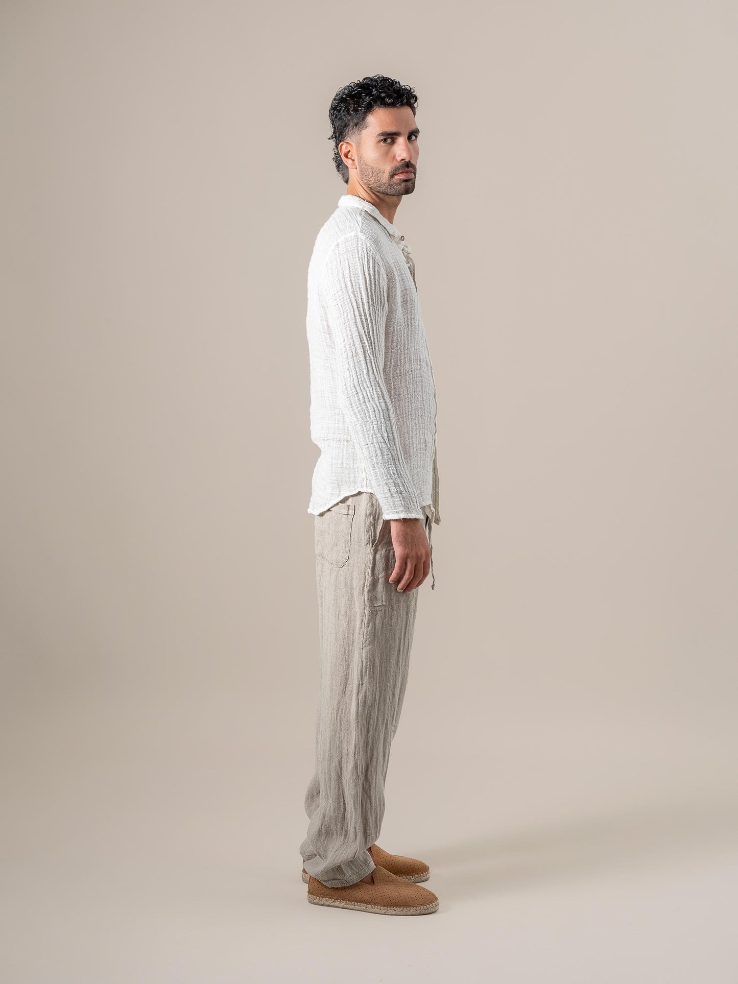 Camicia Matteo Ulivo Latte CAMICIA MATTEO ulivo 33 Bottega Di Brunella 